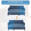CAVINAS 83.4" L-Shaped Sectional Sofa,Mordern Modular Couch with 1 Reversible Chaise Lounge and 2 USB Ports,Modern Cloud Couch Sectional - 4 of 4