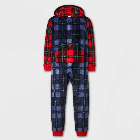 Red tartan pyjamas boys hot sale