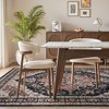 MontVoo Machine Washable Low Pile Vintage Area Rug Red Brown - 2 of 4