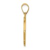 Black Bow Jewelry 14k Yellow Gold Hollow St. Daniel Medal Pendant, 19mm (3/4 Inch) - 2 of 4