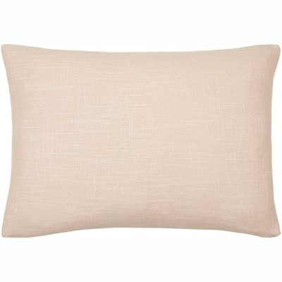 Laria 13"H x 20"W Tan Cotton Lumbar Pillow Cover