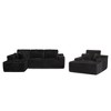 XIZZI Modular Sectional Sofa Couch, L/U-Shape Upholstered Couch, Modern Minimalist Couches for Living Room, Free Combination Deep Seat Corner Couch - 2 of 4