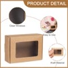 Unique Bargains Paper Party Favor Treats Candy Cookie Packaging with Clear Window Kraft Soap Boxes 32 Pcs - 3 of 4