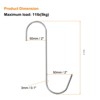 Unique Bargains 304 Stainless Steel S-shaped Butcher Hook Meat Hooks and Hangers - 2 of 4