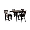 5pc Pattinson Simple Counter Dining Table Set Espresso - HOMES: Inside + Out - image 3 of 4
