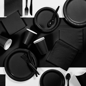 Creative Converting Touch of Color Tableware Party Kits Black 245 Piece (DTC3260X2A) - 1 of 1