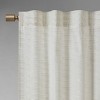 YNXARIA 37x84" Room Darkening Metallic Printed Poly Velvet Window Panel Pair£¬White/Gold(2 Pc Panel) - 4 of 4