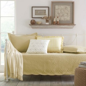 Stone Cottage Trellis 5 Piece Daybed Set - Maize (Daybed), Yellow