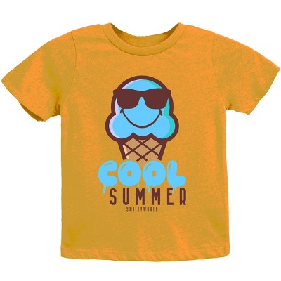 The Juniper Shop SmileyWorld Cool Summer Ice Cream Blue Youth Short Sleeve Tee