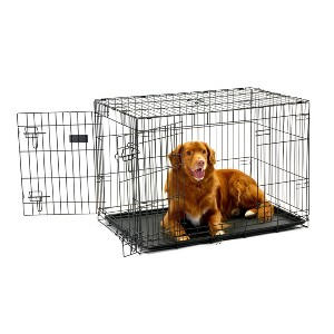 Carlson Double Door Wire Dog Crate - Black S/M/L - 1 of 4