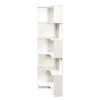 PDTEND 5-Tier Freestanding Corner Bookshelf with Baffle and Lights, Display Shelf Stand for Living Room, Bedroom, Office, or Kitchen - 4 of 4
