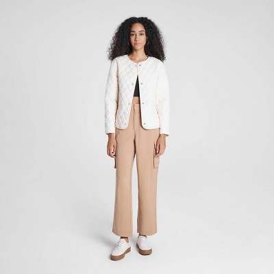 Женские куртки A New Day Women's Quilted Jacket - A New Day™ White XL — фото 3