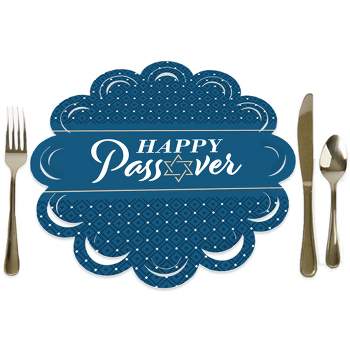 Big Dot of Happiness Happy Passover - Pesach Jewish Holiday Party Round Table Decorations - Paper Chargers - Place Setting For 12