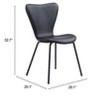 Zuo Torlo Dining Chair (Set of 2) Black - 3 of 4