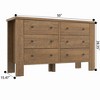 Multi-Purpose Chest of Drawers with 6 Metal Round Shape Handles for Storage - 3 of 4