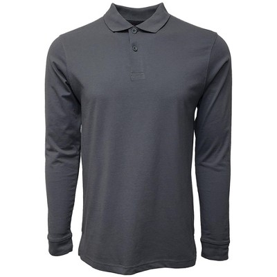 Marquis Men's Long Sleeve Slim Fit Polo Jersey