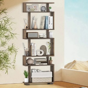 6-Tier Bookcase with Anti-Tipping Kit - 1 of 4