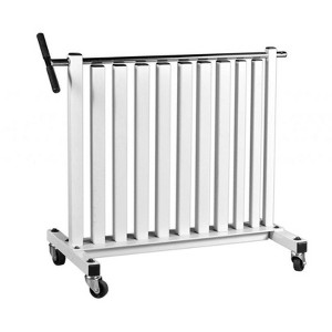 YORK Vinyl Dumbbell Rack with Security Bar and Mobile Wheels for Fitbells - 1 of 1