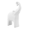 Sagebrook Home 11" Ceramic Elephant Sculpture - Contemporary Elephant Statue for Home or Office Decor - 2 of 4