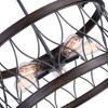 CWI Lighting Amazon 5 Light Drum Shade Chandelier With Gun Metal Finish - 4 of 4