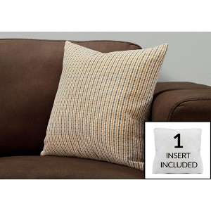 Kumasinova 1PC/2PCS 18x18 Inch Square Throw Pillows,Decorative Pillows with Insert,Modern Couch Pillows and Bed Pillows with Hypoallergenic Polyester - 1 of 4