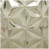 Aluminum Geometric Faceted Vase Silver - CosmoLiving by Cosmopolitan - 3 of 4