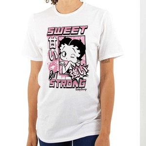 Kanji Betty Boop Sweet But Strong Womens Graphic T Shirt Tees Brisco Brands - 1 of 2