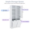 Whisen Bathroom Storage Cabinet with Drawers, Tilt-Out Laundry Hamper and Open Shelves - 4 of 4