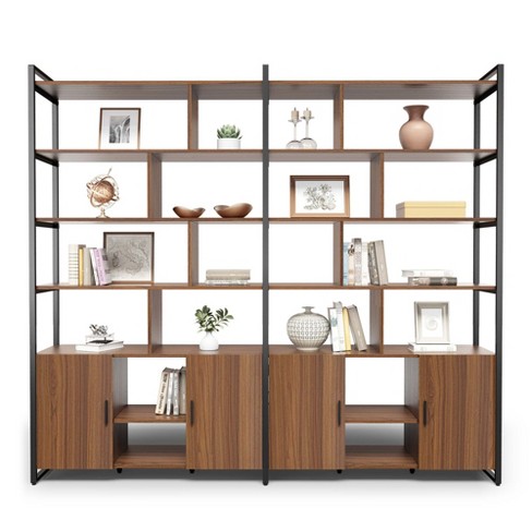 EUREKA ERGONOMIC Napa Wood Bookcase Cabinet, Bottom Storage, Adjustable Book Shelves - image 1 of 4