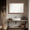 Amanti Art Pia Medium Brown Non-Beveled Framed Bathroom Vanity Wall Mirror - 4 of 4