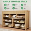 Garvee Fluted 7 Drawer Dresser, 7 Chest of Drawers with Fluted Design, 54" Wide Wooden Dresser Organizer for Bedroom Living Room Nursery - 4 of 4