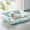 SEVOBAL Fashion Cat Sofa Bed Cat Couch,Fluffy Dog Bed for Medium Small Dogs & Cats,with Non Slip Bottom,Blue(25.6"*10.2"*18.1") - 4 of 4
