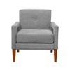 NicBex Modern Accent Chair, Living Room Chair with Solid Wood Legs Upholstery Pocket Coils Armchair for Bedroom - 3 of 4