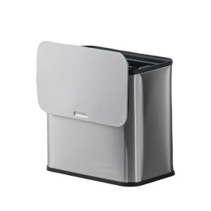 LunaLulinlk 1.3 Gallon/5 Liter Stainless Steel Hanging Trash Can with Inner Drum and Activated Carbon Filter - 1 of 4