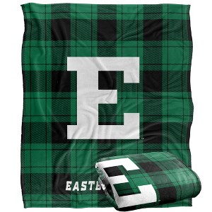 Eastern Michigan University Campus Plaid Spirit Silky Touch Super Soft Throw Blanket 50x60 - 1 of 4