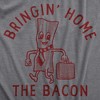 Mens Bringing Home The Bacon T Shirt Funny Office Job Business Man Money Joke Tee For Guys - Crazy Dog Men's T Shirt - 2 of 4