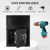 Heavy Duty Drop Safe for Business With Digital Keypad, Depository Safe for Money with Drop Slot, Office Safe Box for Money and Mail, Black - 3 of 4
