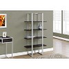 Monarch Specialties Bookshelf Bookcase Etagere 4 Tier 60InchH Office Bedroom Metal Laminate Brown Grey Contemporary Modern - 4 of 4