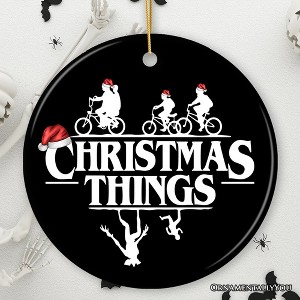 Christmas Things Retro Ornament, Handmade Ceramic Holiday Tree Decor| OrnamentallyYou - 1 of 4