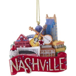 Kurt Adler Resin Ornament for Christmas Tree, Nashville - 1 of 4