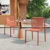 Christopher Knight Home Balfour Outdoor Modern Stackable Rattan and Iron Dining Chair (Set of 2) - 2 of 4
