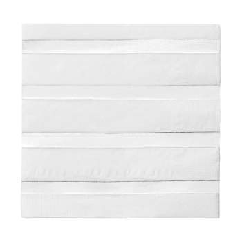 Smarty Had A Party White with Silver Stripes Paper Beverage/Cocktail Napkins (600 Napkins)