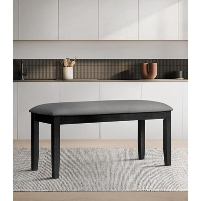Home Design Oden Dining Bench, Black