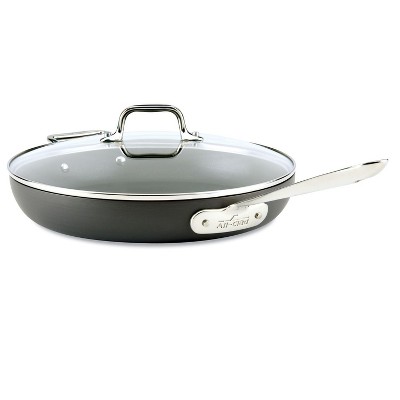 All-Clad 12" Nonstick Fry Pan with Lid, HA1 Hard Anodized Cookware