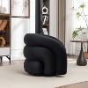 SEYNAR Modern Glam Velvet 360 Degree Swivel Accent Armchair with Tufted Back - 3 of 4
