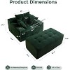 MAXYOYO Oversized Chaise Lounge Sofa, Upholstered Lounge Chair with 3 Pillows for Living Room, Bedroom, No Assembly Required - 3 of 4