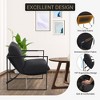 Sling Accent Chair with Metal Frame, Modern Comfy Living Room Chair, Upholstered Reading Chair with Shredded Foam Cushioning, Oversized Arm Chair - 4 of 4