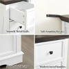 NicBex Farmhouse Drawer Dresser,Modern Tall/Double Dressers with Round Handles,Chest of Drawers for Bedroom,Living Room,Dining Room,Hallway - 4 of 4