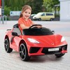 Costway 12V Electric Kids Ride On Car with Remote Control Wireless Connection Lights Orange/Pink/Red/White - 2 of 4