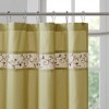 72x72'' Faux Silk Embroidered Floral Shower Curtain - 2 of 3